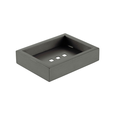 MODERN Square MATTE BLACK Wall Mount Soap Holder Soap Dish -Bathroom  Accessories